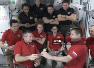 Space station crew bound for Earth