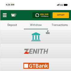 wazobet withdrawal