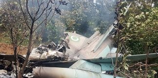 Two pilots survive as NAF aircraft crashes during training