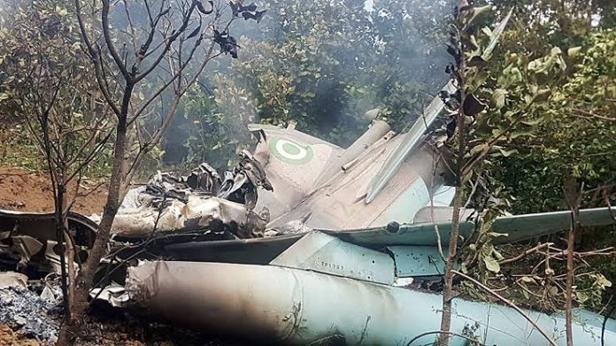 Two pilots survive as NAF aircraft crashes during training