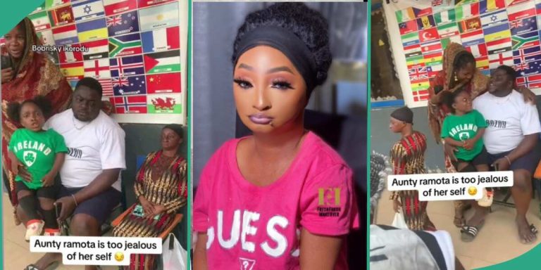 Actress Aunty Ramota Storms Off As Fans Take Photos With Her Colleague Aunty Ajara: “Too Jealous”