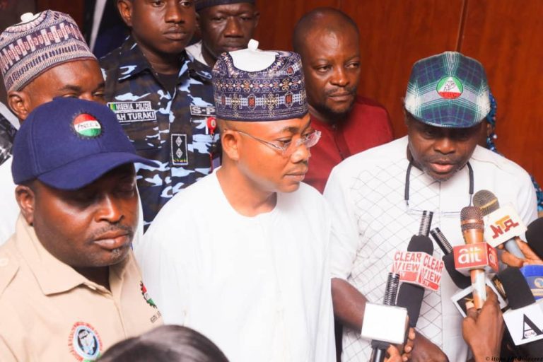 Ododo meets NLC, TUC leaders in Lokoja