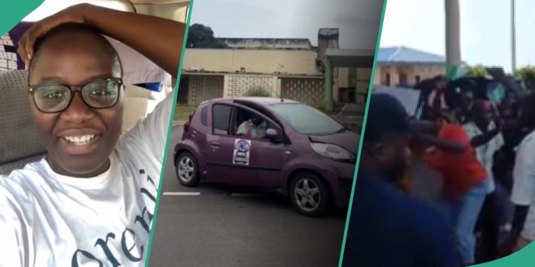 “She Made it”: Pelumi Nubi Arrives Nigeria After Driving From London, Lagos Residents Cheer Her