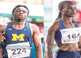 Amene, Joseph win 400m titles