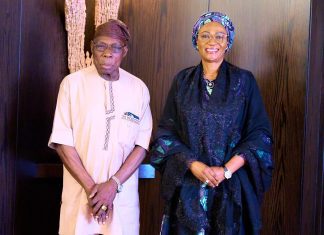 Sallah: Obasanjo visits Oluremi Tinubu