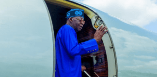 Tinubu departs Lagos for Ramaphosa’s inauguration