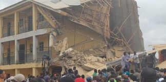 200 students trapped in collapsed school building