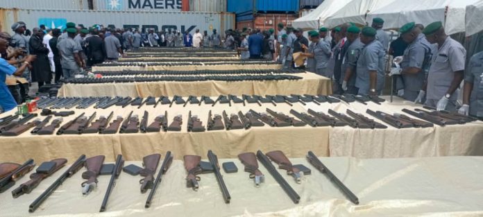 Arms centre to destroy N4bn weapons seized by Customs