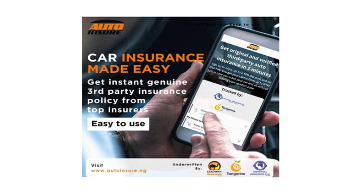 Autoinsure.ng partner with top insurance firms, Leadway and Universal Insurance to offer instant third party motor insurance on one platform