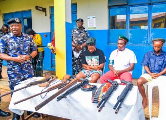 Edo police arrest three for cultism, recover arms