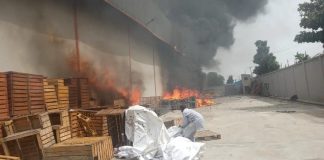 Fire guts Lagos warehouse, destroys goods