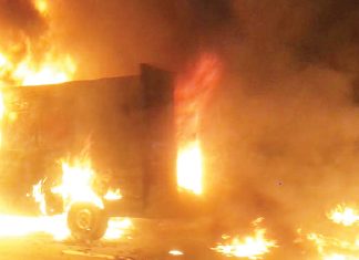 Fire guts filling station in Abuja