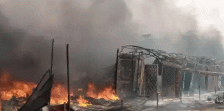 Fire razes 10 shops in Ogun market