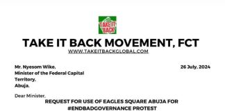 Group requests Wike to grant Eagle Square for protest