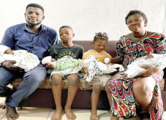 I was sad when scan showed four babies – Mother of quadruplets