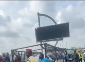 LASTMA rescues two accident victims trapped under mini truck