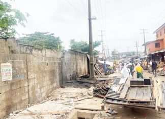 Lagos demolishes shanties around schools