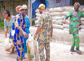 MHR Sesi Whingan distributes 384 bags of fertilizers to boost agriculture in Badagry