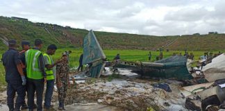 Plane crashes on takeoff in Nepal with 19 aboard