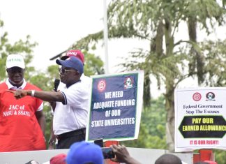 Police block SSANU, NASU protest