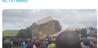 Several feared dead as school building collapses in Plateau