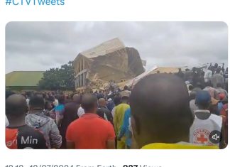 Several feared dead as school building collapses in Plateau