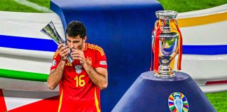 Spain's Rodri named best player of Euro 2024