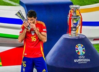 Spain's Rodri named best player of Euro 2024