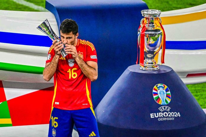 Spain's Rodri named best player of Euro 2024