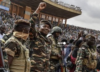 Thousands celebrate Niger coup anniversary