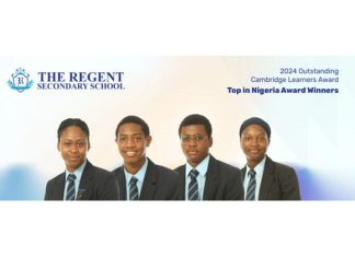 Top Secondary School in Nigeria, The Regent Secondary School does it again in 2024