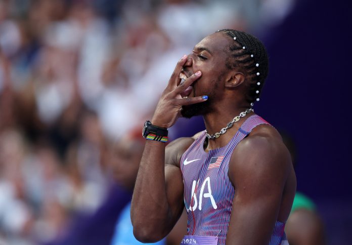 American, Noah Lyles, wins men's Olympic 100m gold