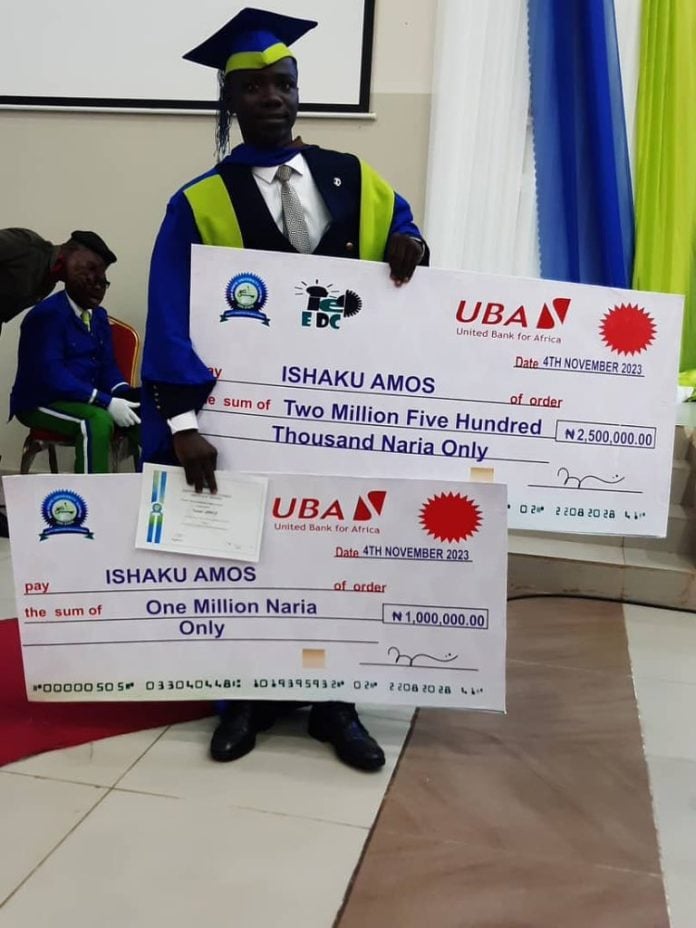 Edo IDP first class graduate bags US varsity PhD scholarship