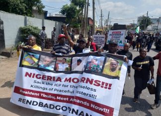 #EndBadGovernanceInNigeria protest organisers call for IG's sacking