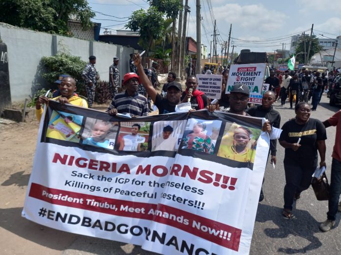 #EndBadGovernanceInNigeria protest organisers call for IG's sacking