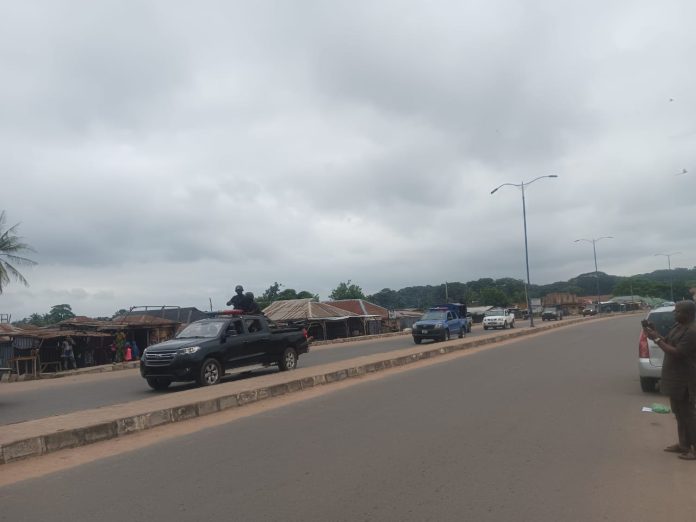 Heavy security, empty streets in Osun as hunger protest kicks off