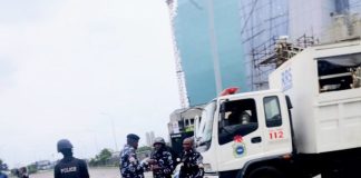 Lekki Toll gate under heavy guard as protests erupt in Lagos