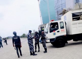 Lekki Toll gate under heavy guard as protests erupt in Lagos