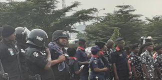 MKO stadium empty in Ogun as security operatives take over