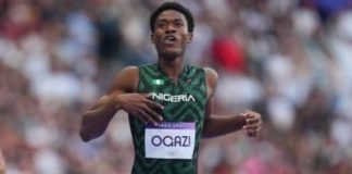 Nigerian sprinter, Samuel Ogazi, qualifies for men's 400m final