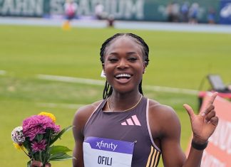 Ofili begins 200m quest in Paris