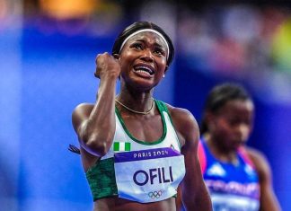 Ofili finishes 6th as US Thomas wins women’s 200m gold