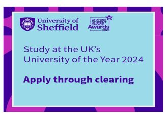 Places available at the UK University of the Year!