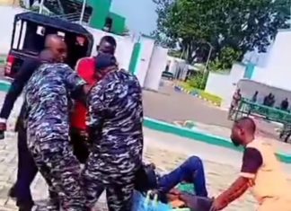 Security operatives brutalise PWD protester in Bauchi