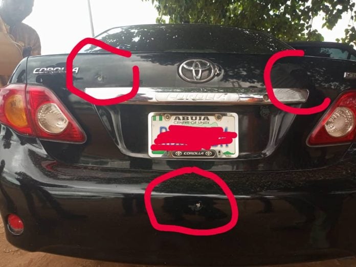 Premium Times reporter’s car riddle with bullets.