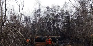 Soldiers destroy illegal oil refining sites in Rivers, Bayelsa