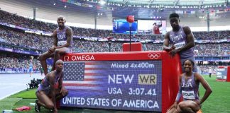 USA set new world record in mixed 4x400m relay