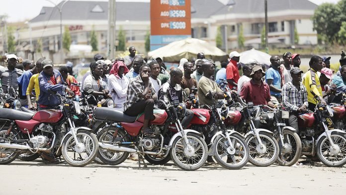 Lagos okada riders brutalise man mistaken for police informant