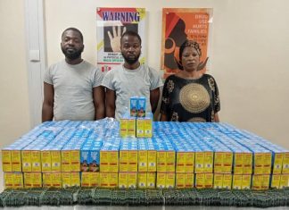 NDLEA busts UK-bound opioid shipment, arrests freight agent, businesswoman