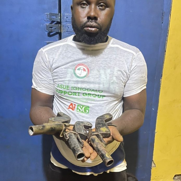 Police nab two thugs, confiscate firearm in Edo